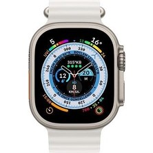 Global 42-49MM Yeni Nesil Apple Uyumlu Akıllı Saat Kordonu Silikon Beyaz