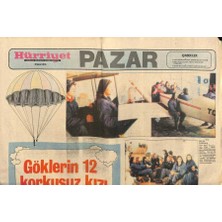 Gökçe Koleksiyon Hürriyet Gazetesi Pazar Eki 8 Şubat 1976 - Göklerin 12 Korkusuz Kızı   GZ90989