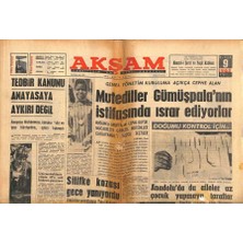 Gökçe Koleksiyon Akşam Gazetesi 9 Nisan 1963 - Anadoluda Da Aileler Az Çocuk Yapmaya Taraftar  GZ87872
