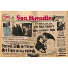 Gökçe Koleksiyon Son Havadis Gazetesi 29 Temmuz 1977 - Deniz Harb Okulu Binasının Temeli Atıldı  GZ88949