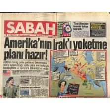 Gökçe Koleksiyon Sabah Gazetesi 15 Ağustos 1990 - Amerikanın Irakı Yok Etme Planı Hazır    GZ89078
