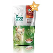 Leos Tavuklu Yavru Kedi Yaş Maması Pouch 12x85 Gr