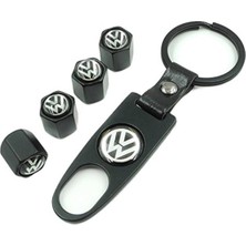 Volkswagen Logolu PLASTİK Sibop Kapağı ve Anahtarlık Seti