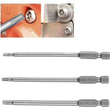 Sunshinee 13 Adet 100MM Torx Uzun Tornavida Uçları Seti, Manyetik Torx Bit Seti T6-T40, 1/4 Inç Hex Shank Elektrikli Tornavida Araçları (Yurt Dışından)