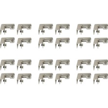 Sunshinee 24 Adet L Tipi Cam Sabitleme Klipsi 2 Yollu Cam Konnektörler 6-10MM Mobilya Donanım Cam Aksesuarları (Yurt Dışından)