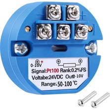 Sunshinee Rtd PT100 Sıcaklık Verici DC24V Eksi 50 ~ 100 Derece Çıkış 0-10V (Yurt Dışından)
