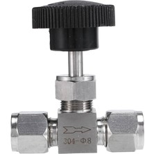 Sunshinee Ayarlanabilir Iğne Vana Od 8mm Boru Paslanmaz Çelik 304 Yüksek Basınçlı Aside Dayanıklı Düz Kart Seti Vinç (Yurt Dışından)