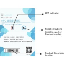 Faith Nfc Sıcaklık Veri Kaydedici Tek Kullanımlık Sıcaklık Kaydedici (Yurt Dışından)