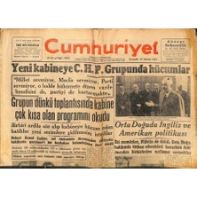 Gökçe Koleksiyon Cumhuriyet Gazetesi - 16 Haziran 1948 - Orta Doğuda Ingiliz ve Amerikan Politikası    GZ99524