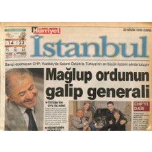 Gökçe Koleksiyon Hürriyet Gazetesi Istanbul Eki 30 Nisan 1999 - Barajı Aşamayan Chp , Kadıköyde Selami Öztürkle Türkiyenin En Büyük Ilçesini Elinde Tutuyor GZ109169