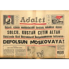 Gökçe Koleksiyon Adalet Gazetesi 24 Mayıs 1965 - Çetin Altan, Oğuz Alp Destanı GZ109249