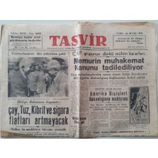 Gökçe Koleksiyon Tasvir Gazetesi - 21 Mayıs 1948 - Amerika Dışişleri Bakanlığının Muhtırası    GZ111286