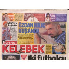 Gökçe Koleksiyon Hürriyet Gazetesi Kelebek Eki 8 Ağustos 2005 - Özcan Deniz ve Bülent Polat ,  Keloğlan Kara Prense Karşı  Filmi Için Kılıç Dersi Almaya Başladı  GZ91992