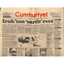 Gökçe Koleksiyon Cumhuriyet Gazetesi 2 Aralık 1990 - Zonguldakta Herkes Sokakta - Iraktan  Şartlı  Evet  GZ122058