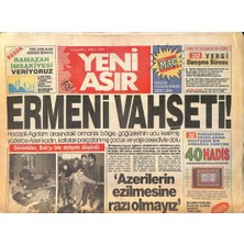 Gökçe Koleksiyon Yeni Asır Gazetesi 4 Mart 1992 - Cizrede Karakola Saldırı - Facia  400 Işçi Toprak Altında Kaldı  GZ131533