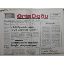 Gökçe Koleksiyon Ortadoğu Gazetesi - 12 Temmuz 1975 - Imam Hatip Kampları Yeniden Açıldı    GZ111769