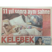 Gökçe Koleksiyon Hürriyet  Gazetesi Kelebek Eki 31 Mart 2005 - Hülya Avşardan 11 Yıl Sonra Yine Aynı Sahne    GZ50119