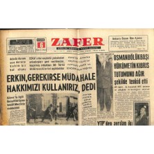 Gökçe Koleksiyon Zafer Gazetesi - 6 Şubat 1964 - Eokacılar Suçüstü Yakalanan Arkadaşları Geri Verilmezse Kaçırdıkları 50 Türkü Öldüreceklerini Açıkladı    GZ110403