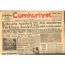 Gökçe Koleksiyon Cumhuriyet Gazetesi 17 Temmuz 1957 - Japonya Komünist Çinle Ticareti Serbest Bıraktı - Cemal Reşit Beyin Basın Toplantısı  GZ119933