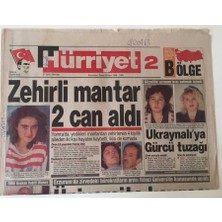 Gökçe Koleksiyon Hürriyet Gazetesi Bölge Eki - 27 Eylül 1994 - Zehirli Mantar 2 Can Aldı  - GZ43506