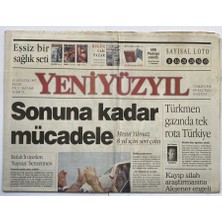 Gökçe Koleksiyon Yeniyüzyıl Gazetesi 10 Ağustos 1997 - 6 Ayda 2161 Ölü 40 Trilyon Zarar  GZ60241