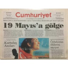 Gökçe Koleksiyon Cumhuriyet Gazetesi  18 Mayıs 2005 - 19 Mayısa Gölge, Akp Diyanete Kadroda Israrlı    GZ50360