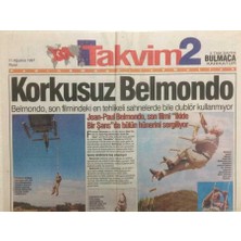 Gökçe Koleksiyon Takvim Gazetesi 2 Eki 11 Ağustos 1997 - Korkusuz Belmondo   GZ35963