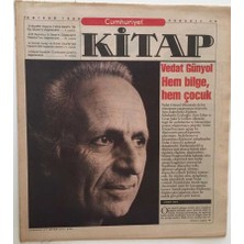 Gökçe Koleksiyon Cumhuriyet Gazetesi Kitap Eki - 20 Nisan 1995 - Vedat Günyol Hem Bilge, Hem Çocuk  - GZ43566