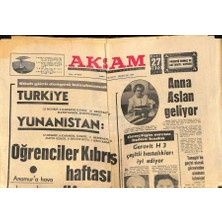 Gökçe Koleksiyon Akşam Gazetesi 27 Mart 1970  - Ajda Pekkan Avrupa Erkeklerini Anlatıyor - Anna Aslan Geliyor  GZ92982