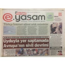 Gökçe Koleksiyon Hürriyet Gazetesi  Yaşam Eki 29 Temmuz 2005 - Uyduyla Yer Saptamada Avrupanın Sivil Devrimi    GZ47905