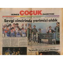 Gökçe Koleksiyon Güneş Gazetesi Çocuk Eki 16 Mayıs 1990 - Sağlık Bakanı Halil Şıvgın Çözüm Bekleyen Konuları Anlattı  GZ94268