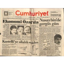 Gökçe Koleksiyon Cumhuriyet Gazetesi 16 Mart 1990 - Nusaybinde Gergin Gün - Kastelliye Silahlı Saldırı  GZ113105