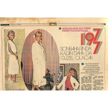 Gökçe Koleksiyon Tercüman Gazetesi Inci Eki 28 Temmuz 1977 - Modacılar El Ele Verip Hedef Tayin Ettiler... GZ115153
