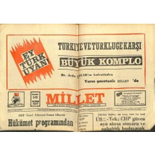 Gökçe Koleksiyon Millet Gazetesi 30 Haziran 1977 - Hüsnü Çetiner Basın Toplantısında   GZ104195