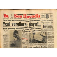 Gökçe Koleksiyon Son Havadis Gazetesi 24 Ocak 1964 - Larnaka Türkleri Hicret Ediyorlar  GZ115569