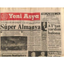 Gökçe Koleksiyon Yeni Asya Gazetesi 9 Ekim 1990 - Inönü Türbana Destek Veremem   GZ104238
