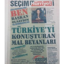 Gökçe Koleksiyon Hürriyet Gazetesi Seçim Eki - 1 Mart 2004 - Türkiyeyi Konuşturan Mal Beyanları     GZ46737