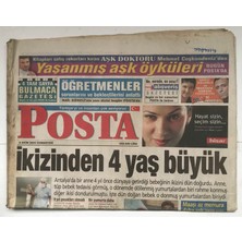 Gökçe Koleksiyon Posta Gazetesi 9 Ekim 2004  - El Kaideden Mısırda Üçüz Saldırı  27 Ölü   GZ5241