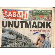 Gökçe Koleksiyon Sabah Gazetesi 17 Ağustos 2000 - Clinton Da Oscar Aldı - Marmara Depreminin Birinci Yılında Ulusça Ant Içtik  GZ123231