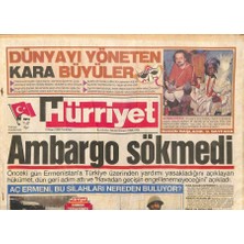 Gökçe Koleksiyon Hürriyet Gazetesi 5 Nisan 1993 - 15 Bin Sivil Azeri Ölüm Çemberinde - Van Dammein Paris Geceleri  GZ127322