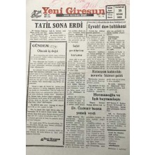 Gökçe Koleksiyon Yeni Giresun Gazetesi   30 Nisan 1994GECELERI Yükseklerde Don Bekleniyor    GZ30069