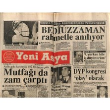 Gökçe Koleksiyon Yeni Asya Gazetesi 28 Ekim 1990 - Mutfağı Da Zam Çarptı  GZ104293