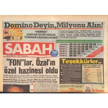 Gökçe Koleksiyon Sabah Gazetesi 19 Haziran 1986 - Fonlar , Özalın Özel Hazinesi Oldu - Yüksel Özkasap Istanbula Dönüyor  GZ127062