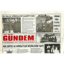 Gökçe Koleksiyon Giresun Gündem Gazetesi 27 Mart 2006 - Akp , Espiye ve Görele Ilçe Seçimlerini Yaptı  GZ109294