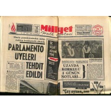 Gökçe Koleksiyon Milliyet Halk Gazetesi 22 Nisan 1970 - Ege Üniversitesinde Öğrenciler Çatıştı - Parlamento Üyeleri Tehdit Edildi  GZ118244