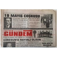 Gökçe Koleksiyon Giresun  Gündem Gazetesi 19 Mayıs 2007 -  19 Mayıs Coşkusu  ,giresun Üniversitesi Rektörlüğüne Prof. Dr. Osman Metin Öztürk Atandı  GZ28820