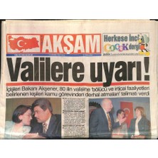 Gökçe Koleksiyon Akşam Gazetesi 15 Nisan 1997 - Erbakanların Hac Çıkarması - Valilere Uyarı  GZ122880
