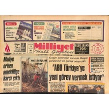 Gökçe Koleksiyon Milliyet Halk Gazetesi 20 Mart 1983 - Abd Türkiyeye Yeni Görev Vermek Istiyor - Maliye Erken Emekliliğe Karşı Çıktı  GZ126795