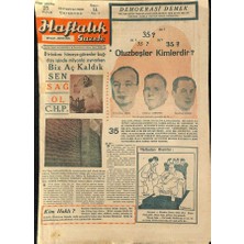 Gökçe Koleksiyon Haftalık Gazete Gazetesi 23 Haziran 1948 - Rusyada Türk Kırgını  5  GZ114856