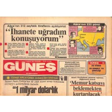 Gökçe Koleksiyon Güneş Gazetesi 9 Aralık 1982 - Gazino Patronları Gönül Yazarı Boykot Etti - Milli Takım Yeni Yılda 3 Turnuvaya Katılacak GZ127679